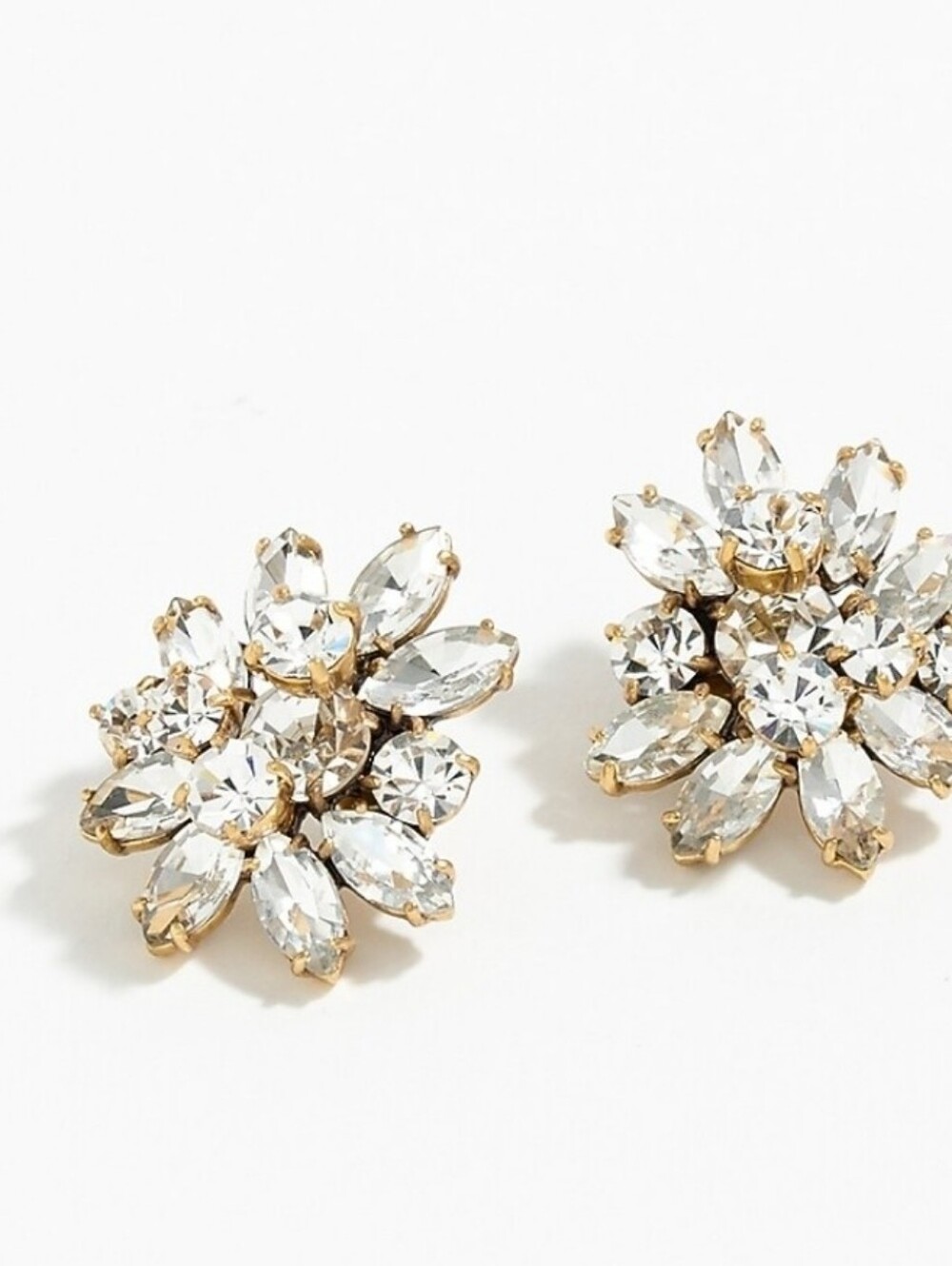 J. Crew Crystal burst earrings